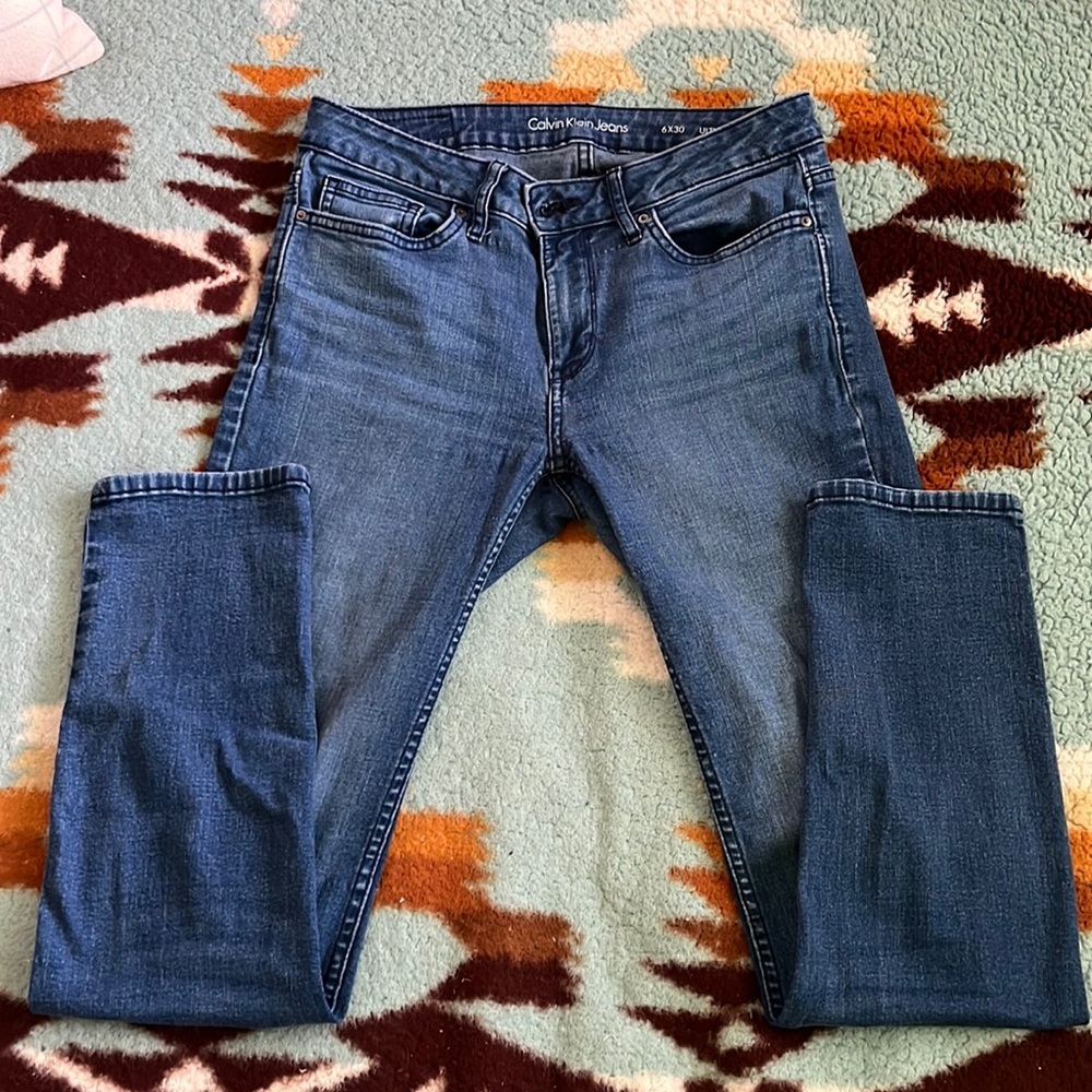 Skinny Blue Jeans